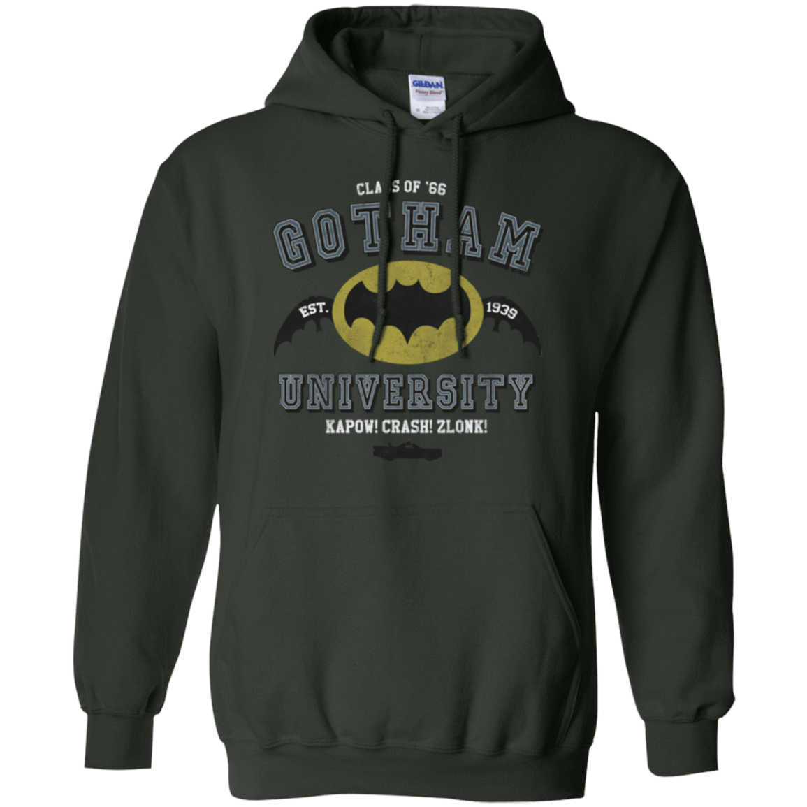 Sweatshirts Forest Green / Small Gotham University Pullover Hoodie