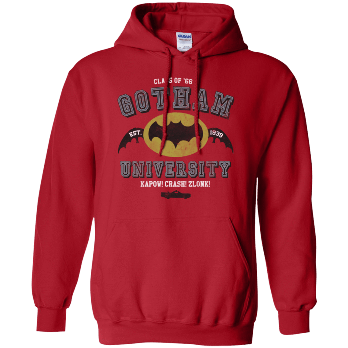 Sweatshirts Red / Small Gotham University Pullover Hoodie