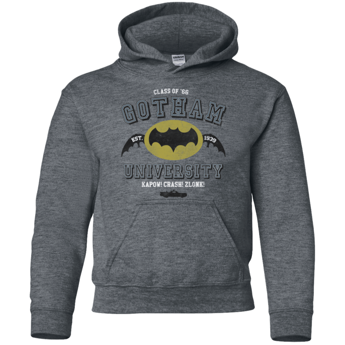 Sweatshirts Dark Heather / YS Gotham University Youth Hoodie