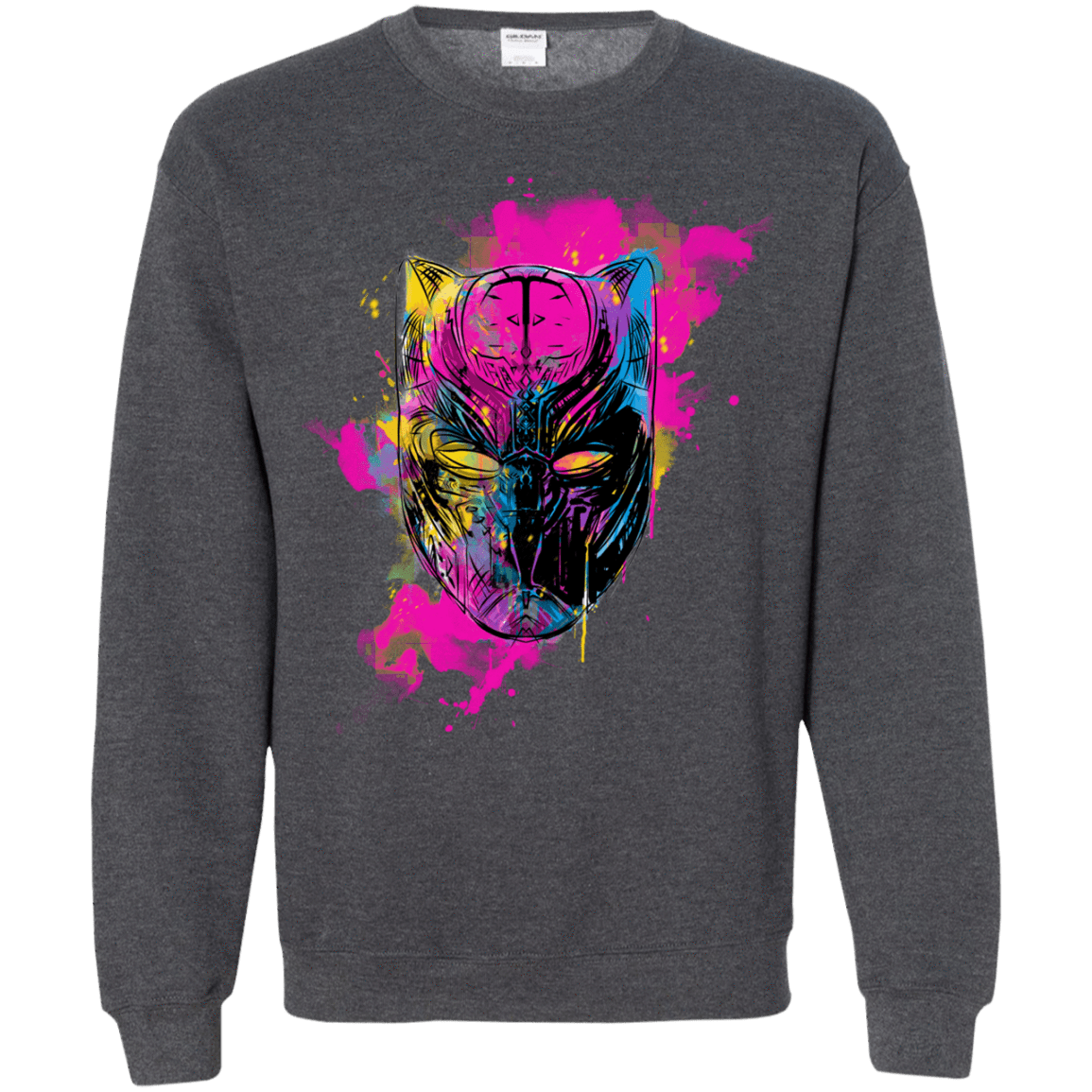 Sweatshirts Dark Heather / S Graffiti Panther Crewneck Sweatshirt
