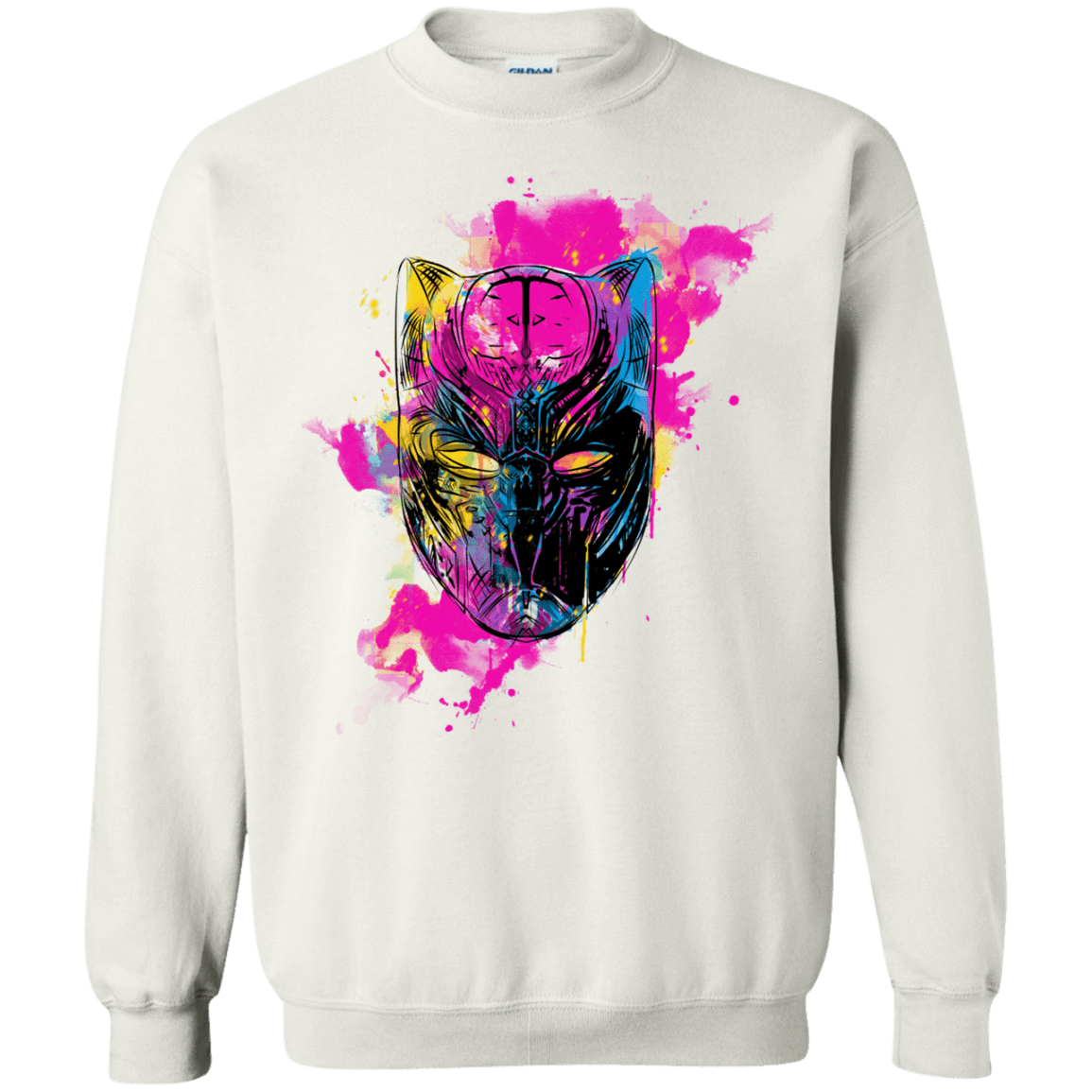 Sweatshirts White / S Graffiti Panther Crewneck Sweatshirt