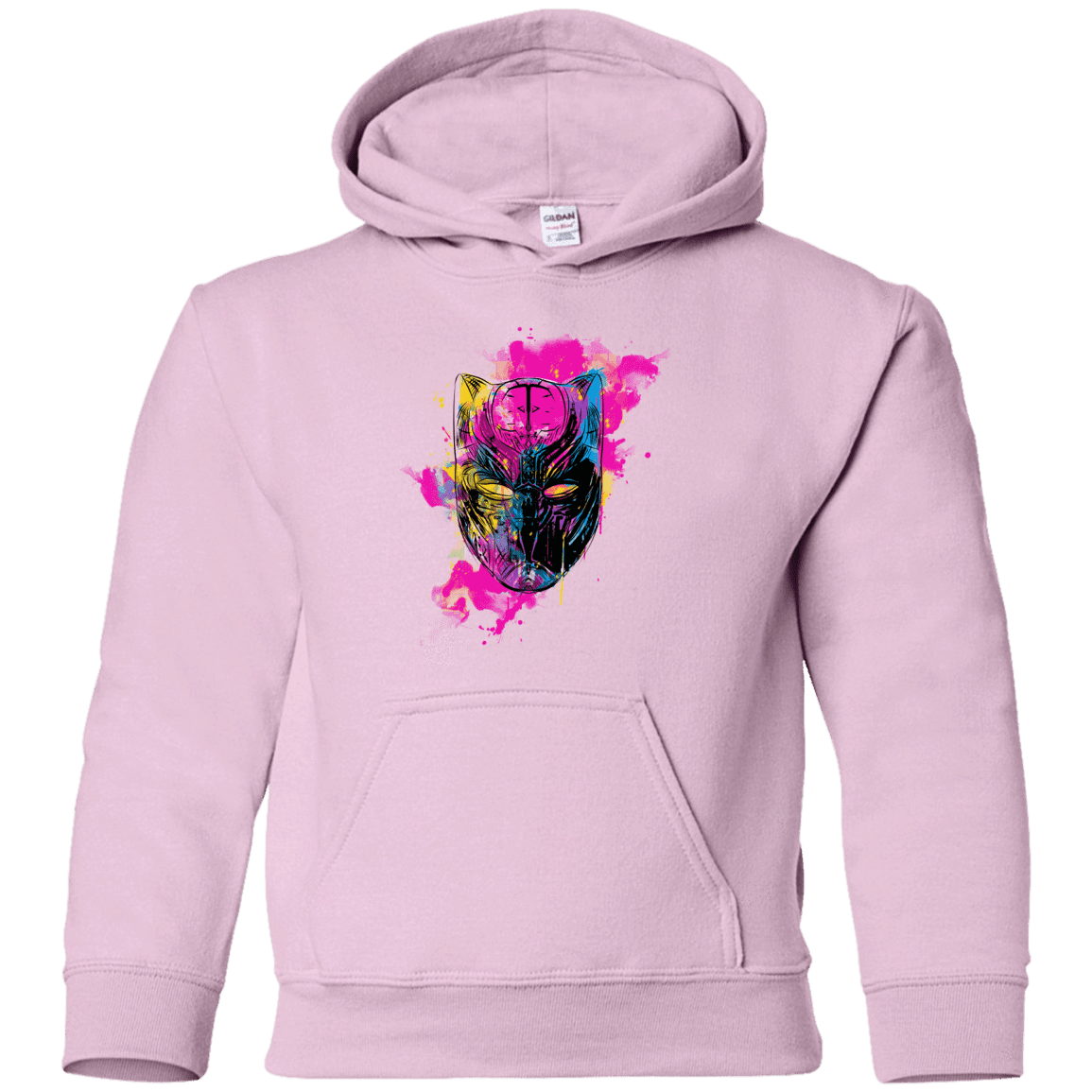 Sweatshirts Light Pink / YS Graffiti Panther Youth Hoodie