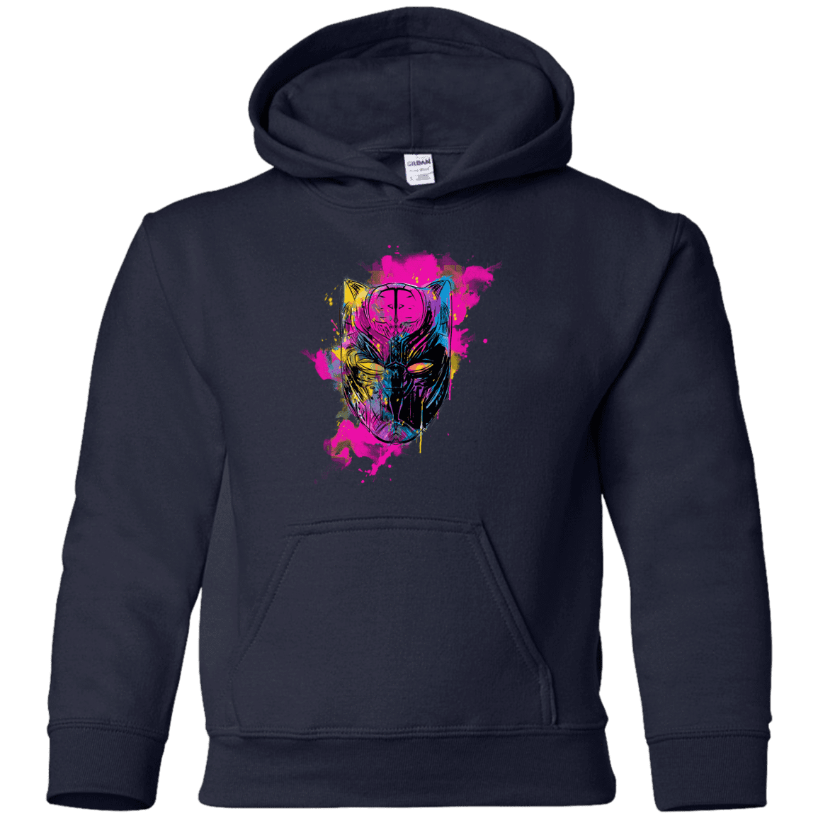 Sweatshirts Navy / YS Graffiti Panther Youth Hoodie