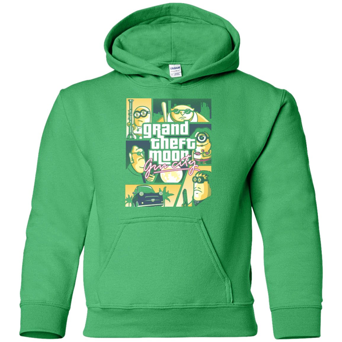 Sweatshirts Irish Green / YS Grand theft moon Youth Hoodie