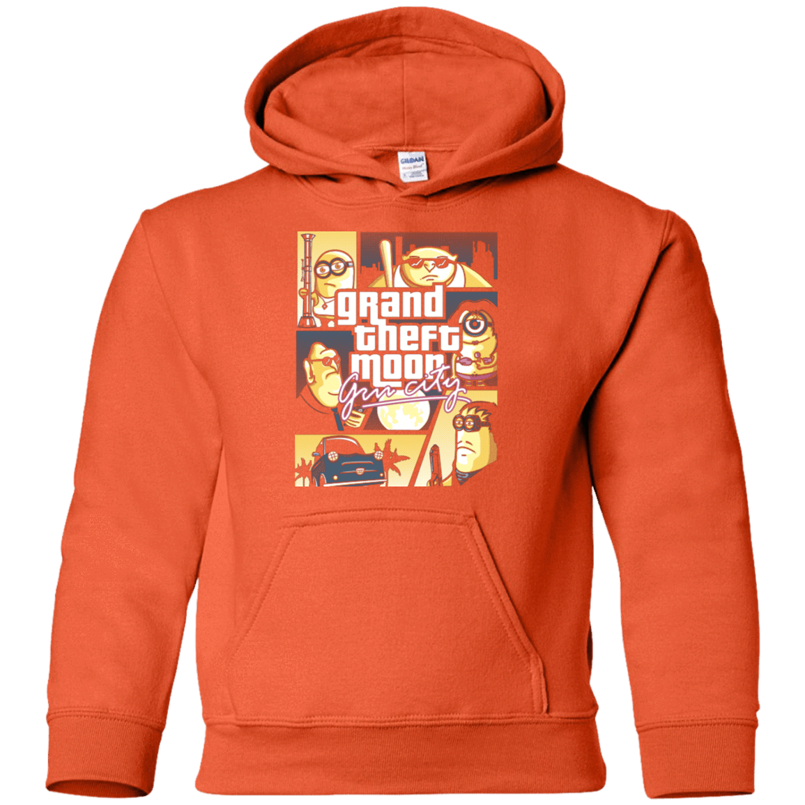 Sweatshirts Orange / YS Grand theft moon Youth Hoodie