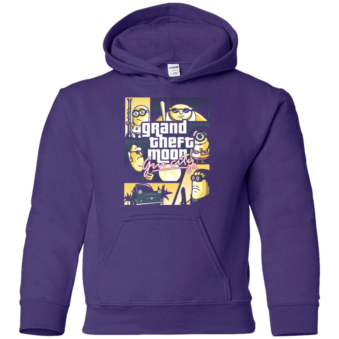 Sweatshirts Purple / YS Grand theft moon Youth Hoodie