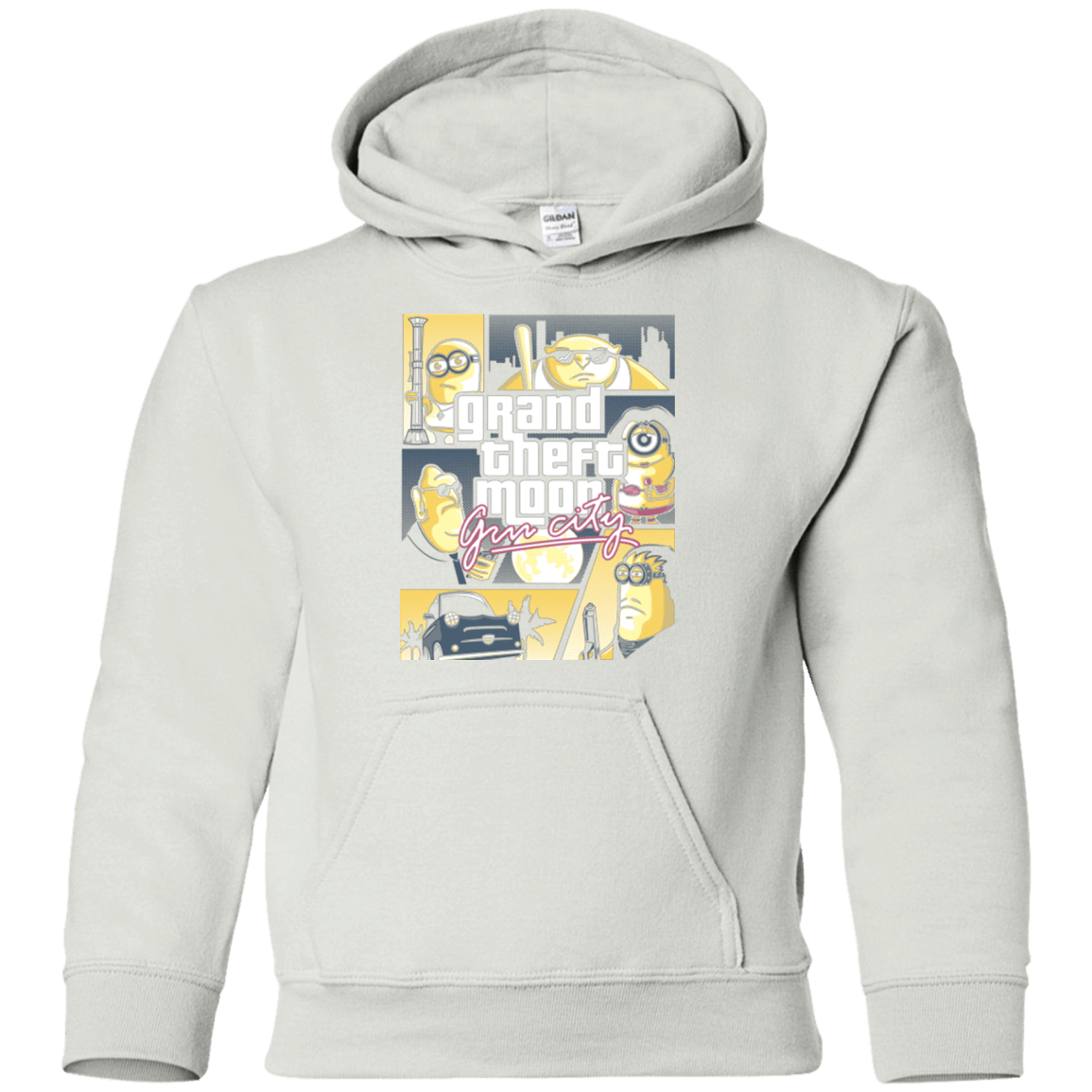 Sweatshirts White / YS Grand theft moon Youth Hoodie