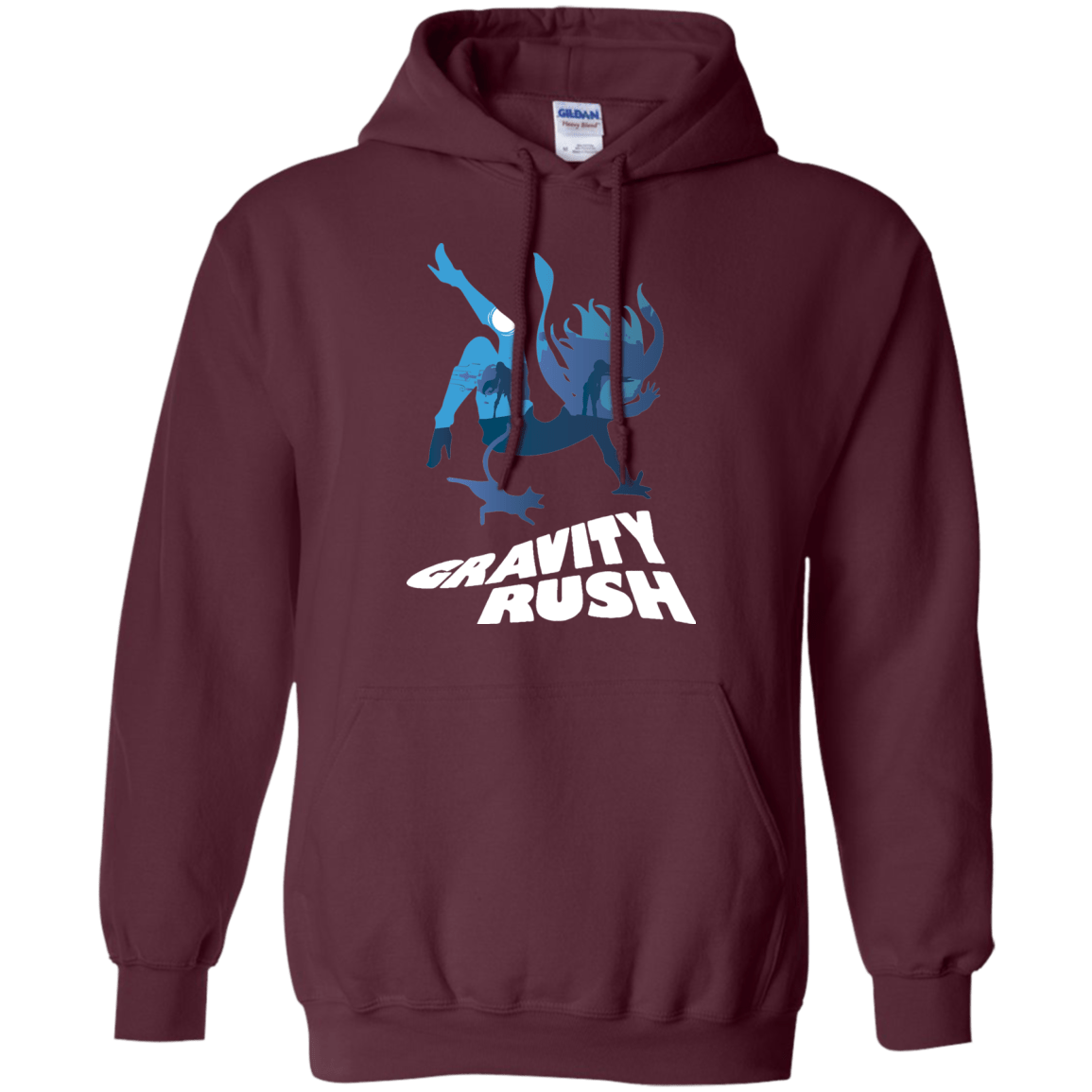 Sweatshirts Maroon / Small Gravity Rush Pullover Hoodie