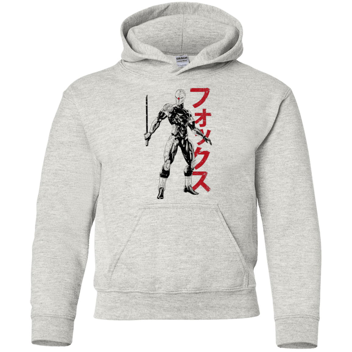 Sweatshirts Ash / YS Gray Fox Youth Hoodie