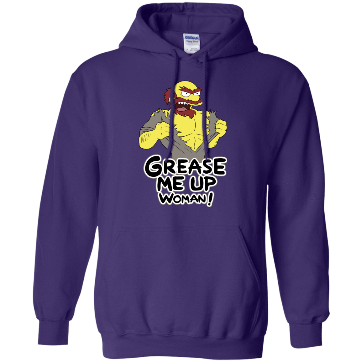 Sweatshirts Purple / S Grease Me Up Pullover Hoodie