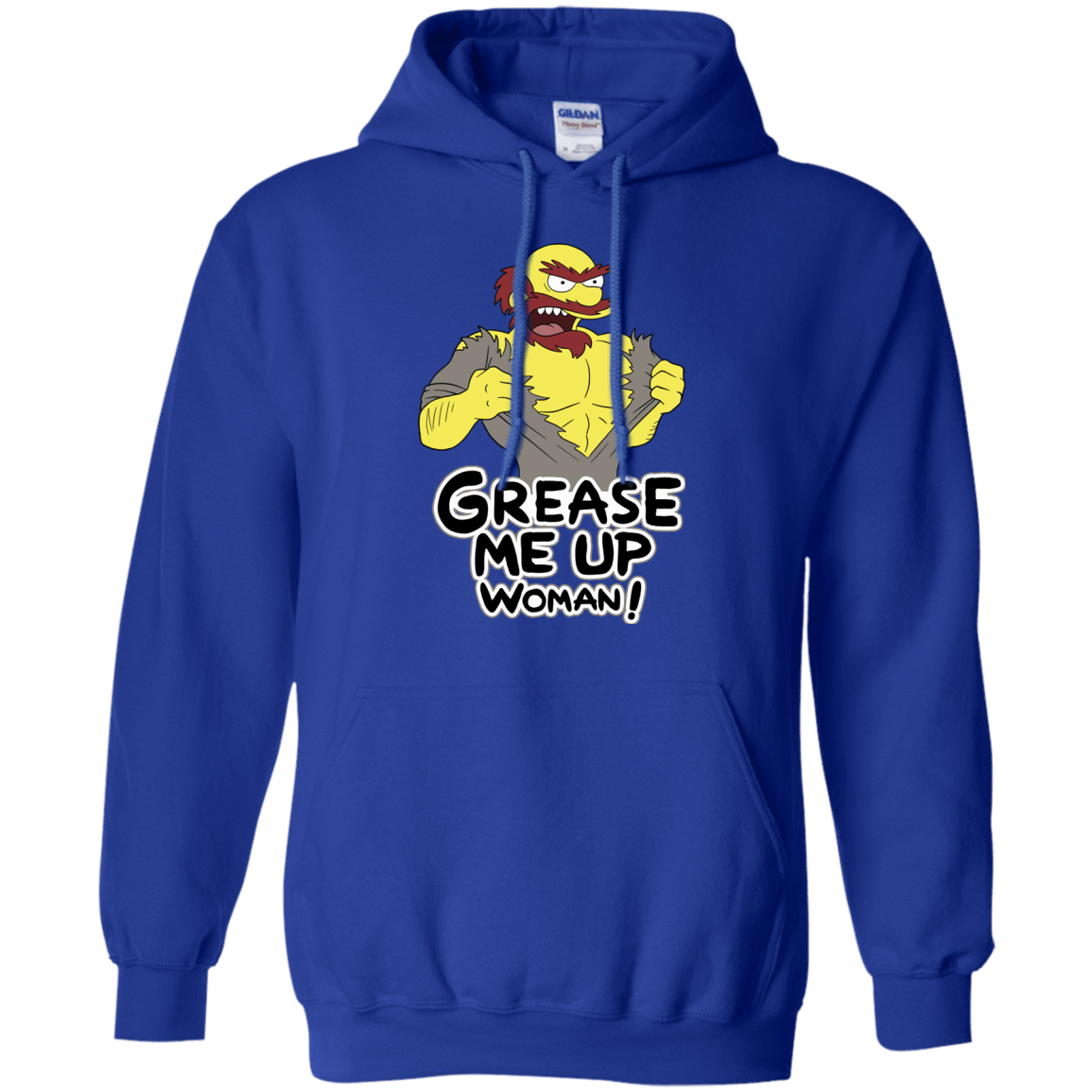 Sweatshirts Royal / S Grease Me Up Pullover Hoodie