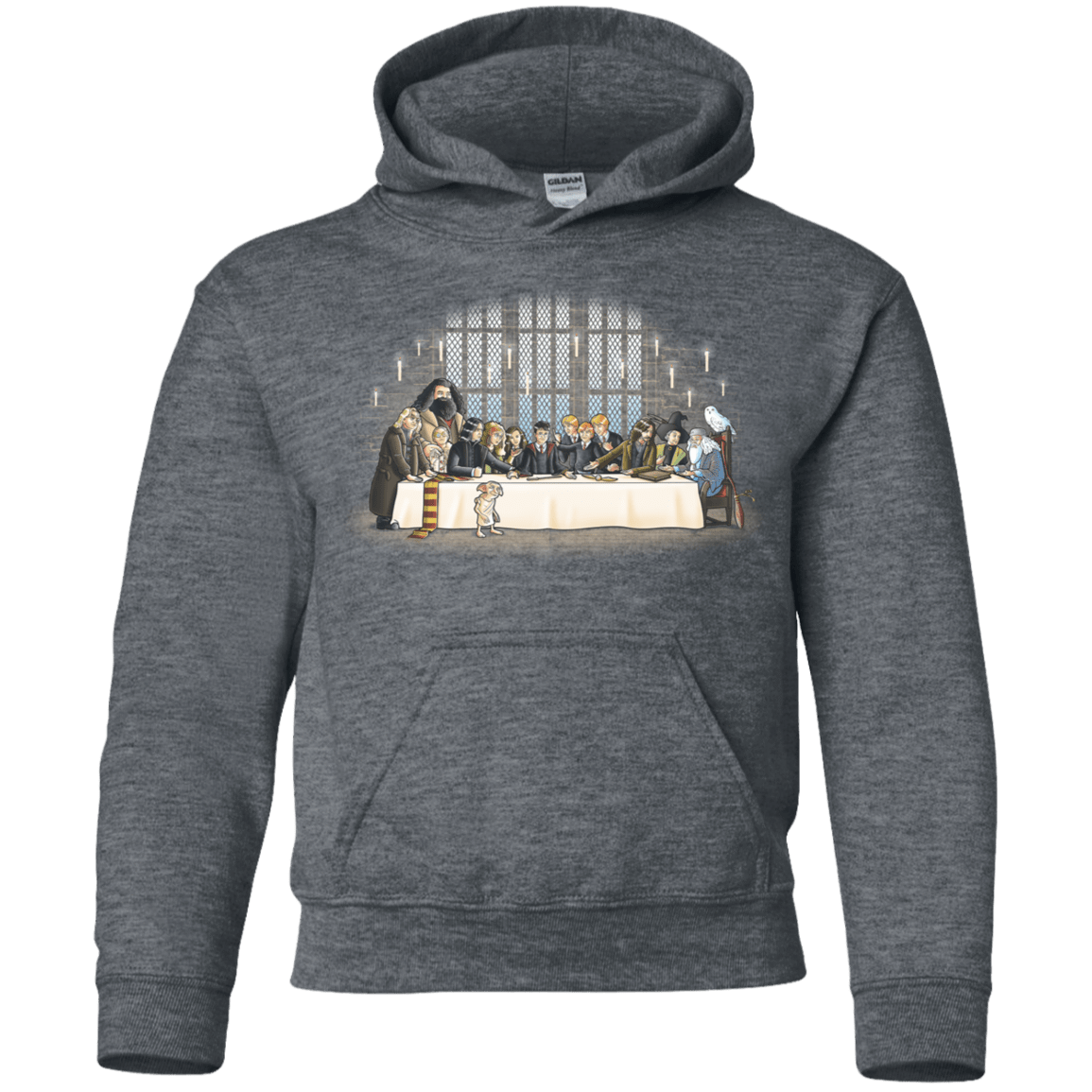 Sweatshirts Dark Heather / YS Great Hall Dinner Youth Hoodie