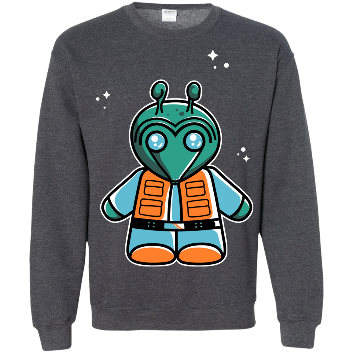 Sweatshirts Dark Heather / S Greedo Cute Crewneck Sweatshirt