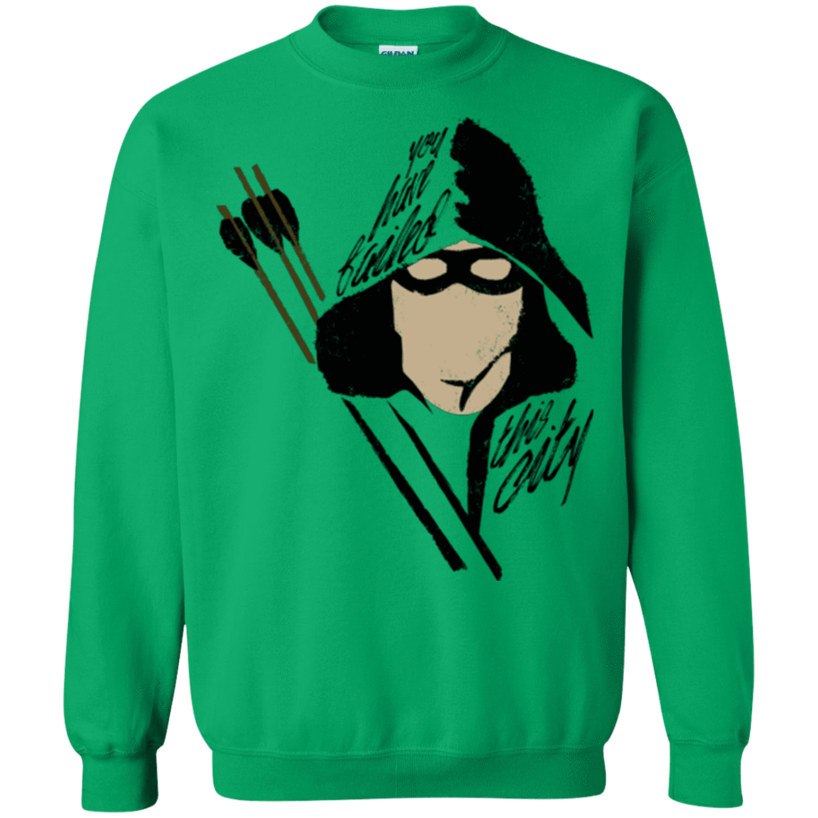 Sweatshirts Irish Green / Small Green Archer Crewneck Sweatshirt