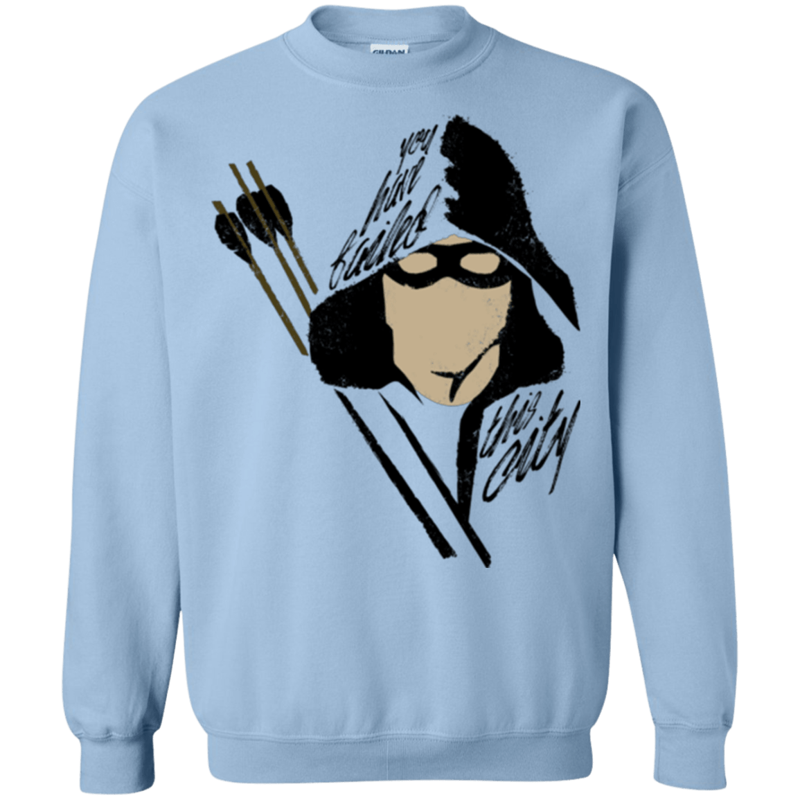 Sweatshirts Light Blue / Small Green Archer Crewneck Sweatshirt