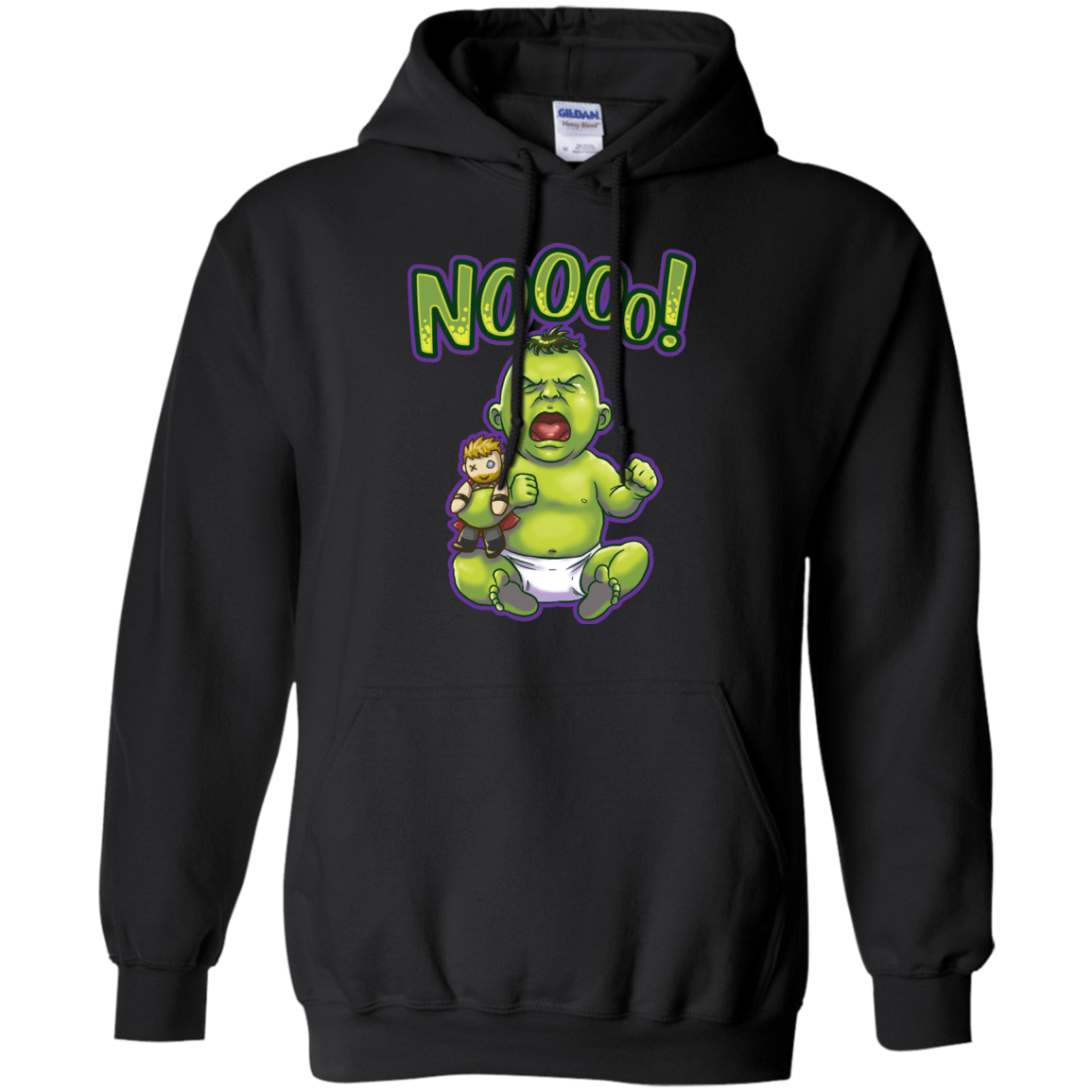 Sweatshirts Black / S Green Crybaby Pullover Hoodie