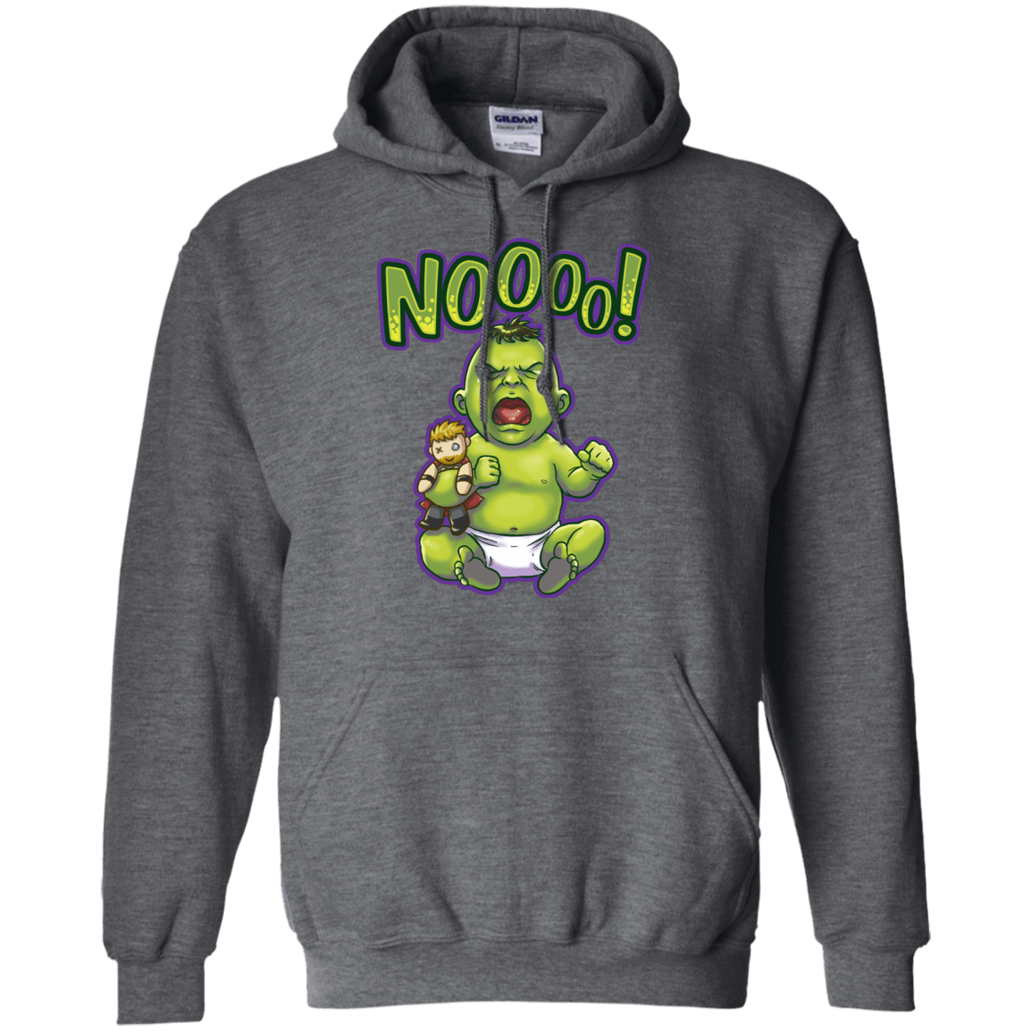 Sweatshirts Dark Heather / S Green Crybaby Pullover Hoodie