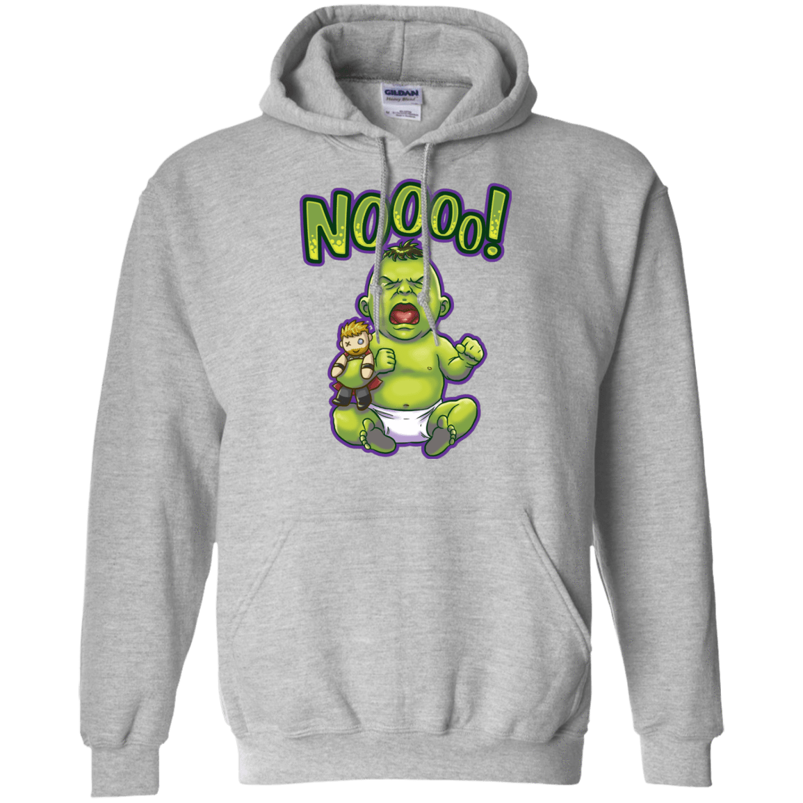 Sweatshirts Sport Grey / S Green Crybaby Pullover Hoodie