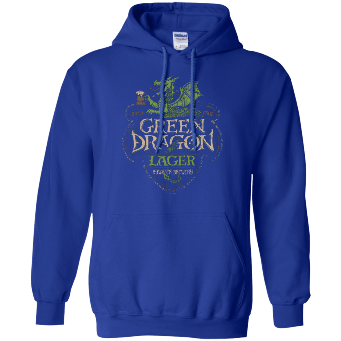 Sweatshirts Royal / Small Green Dragon Pullover Hoodie