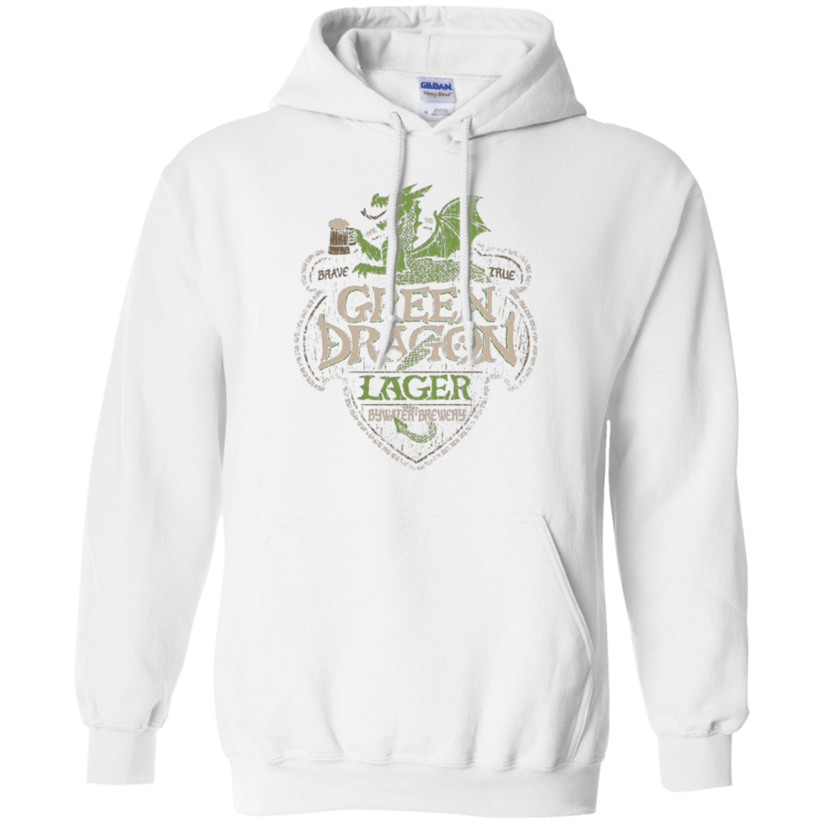 Sweatshirts White / Small Green Dragon Pullover Hoodie