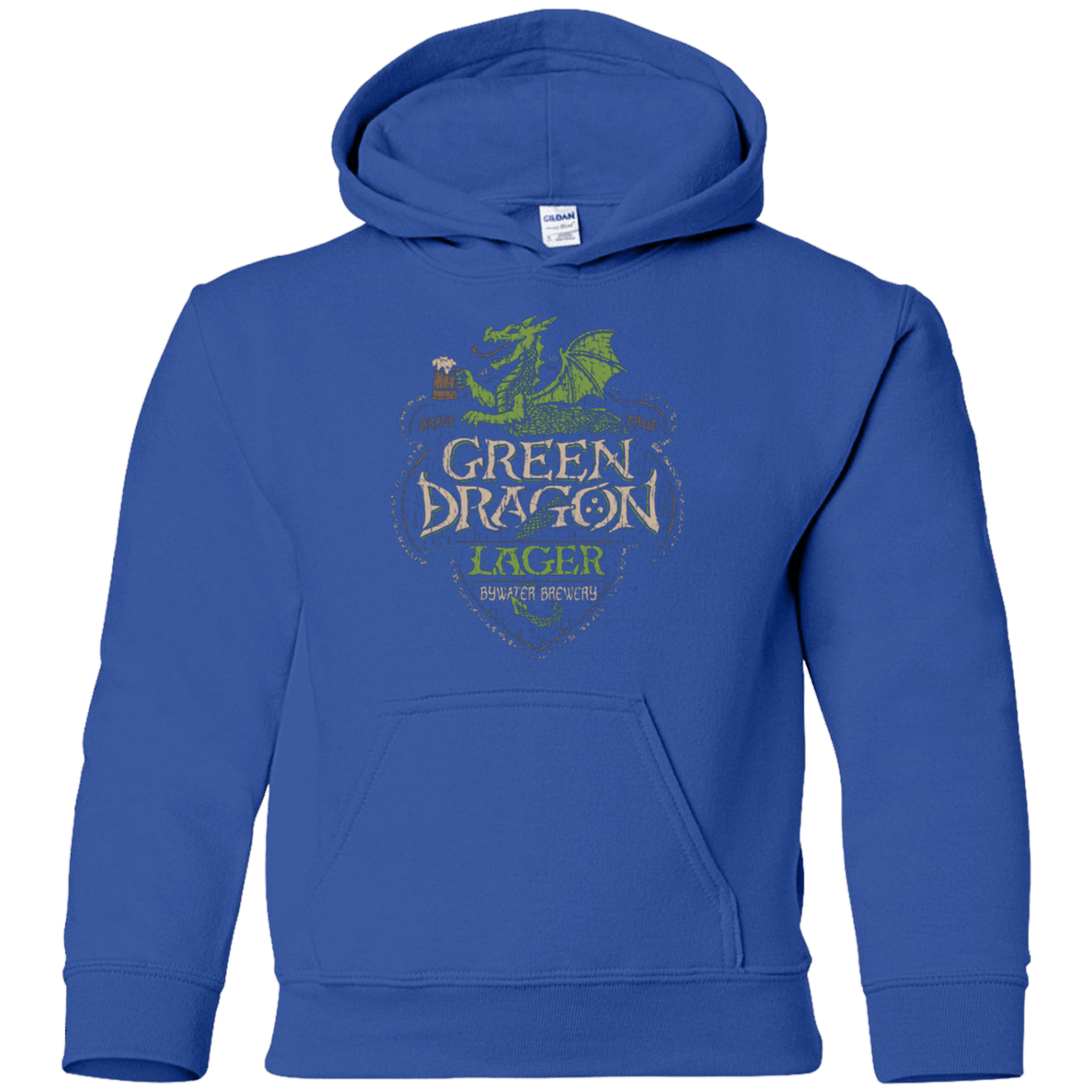 Sweatshirts Royal / YS Green Dragon Youth Hoodie