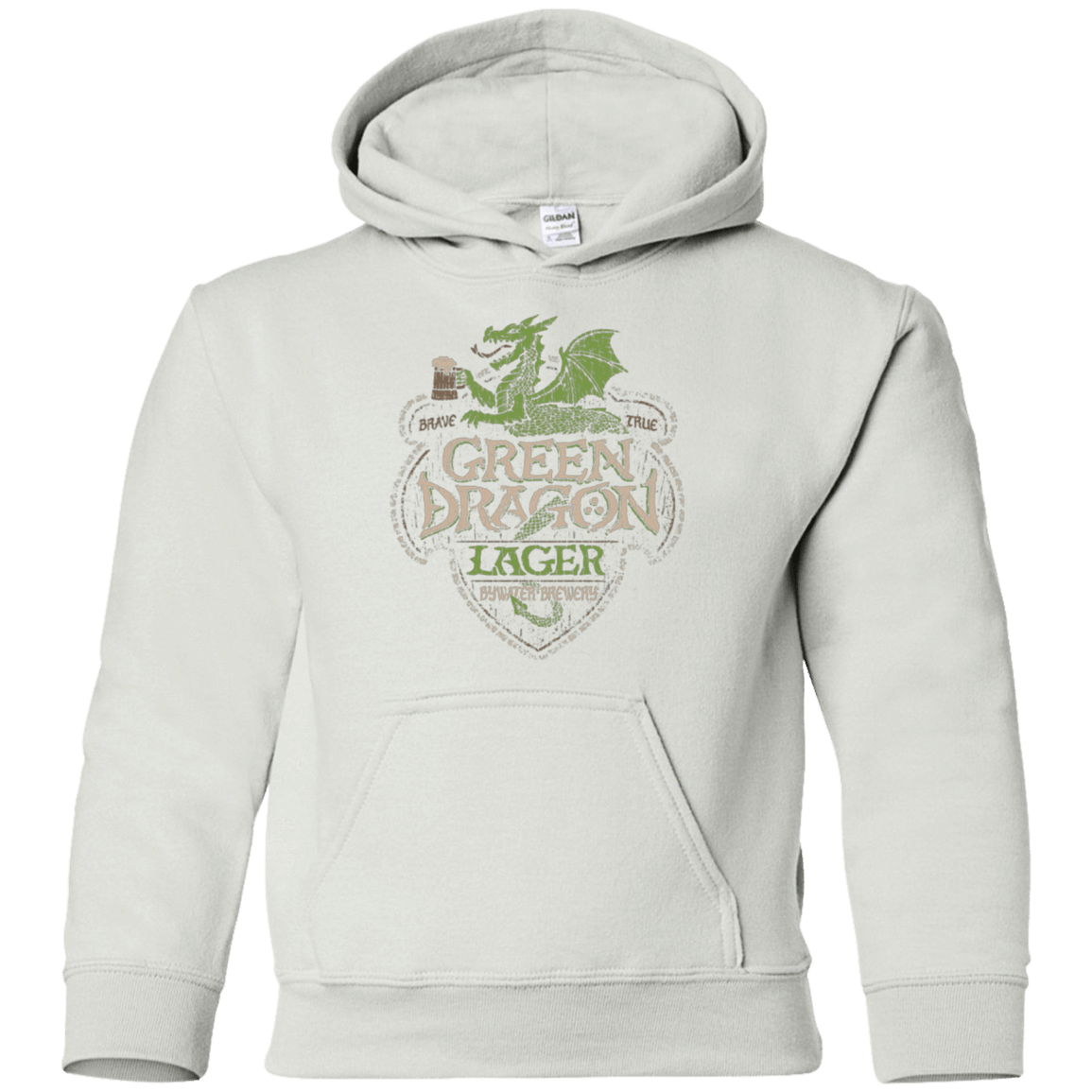 Sweatshirts White / YS Green Dragon Youth Hoodie