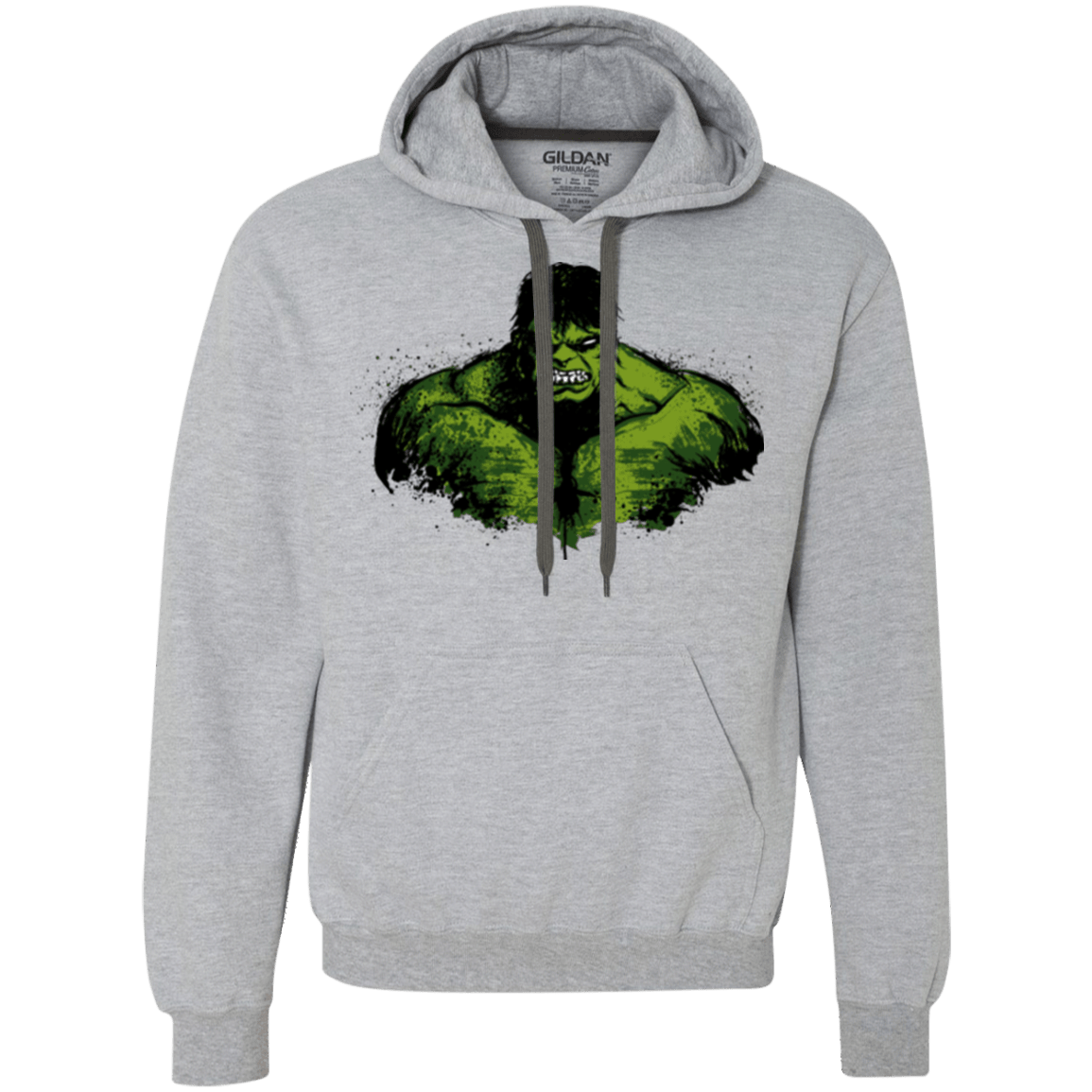 Green Fury Premium Fleece Hoodie