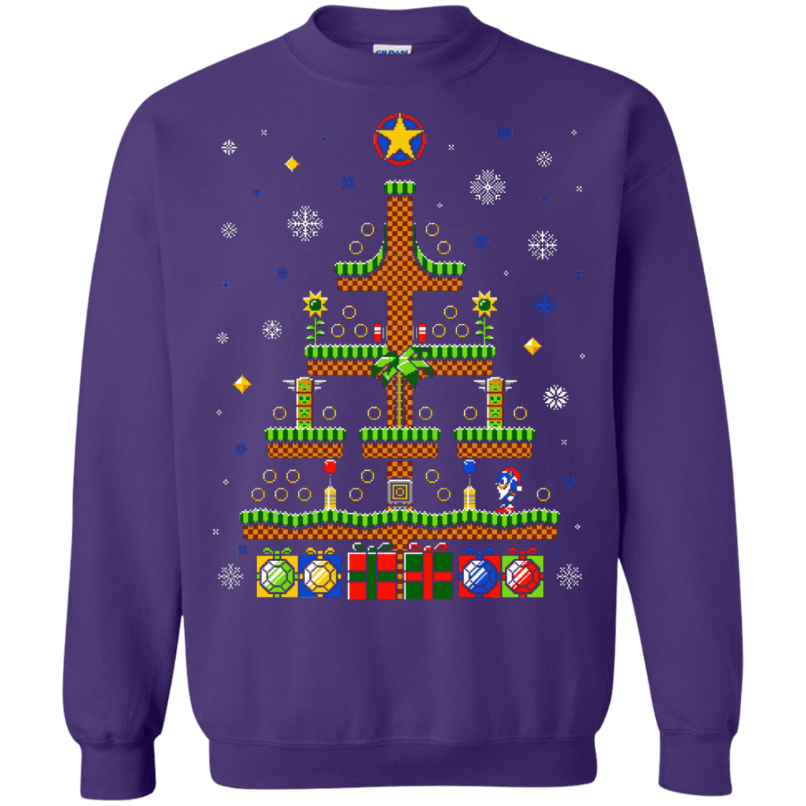 Sweatshirts Purple / Small Green Hill Christmas Crewneck Sweatshirt