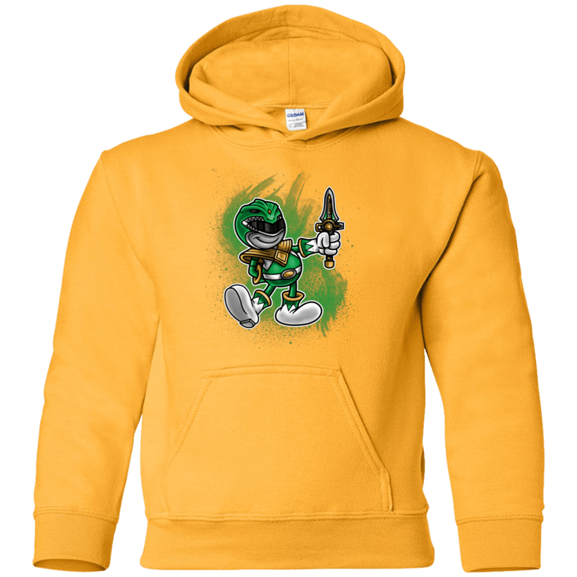 Sweatshirts Gold / YS Green Ranger Artwork Youth Hoodie