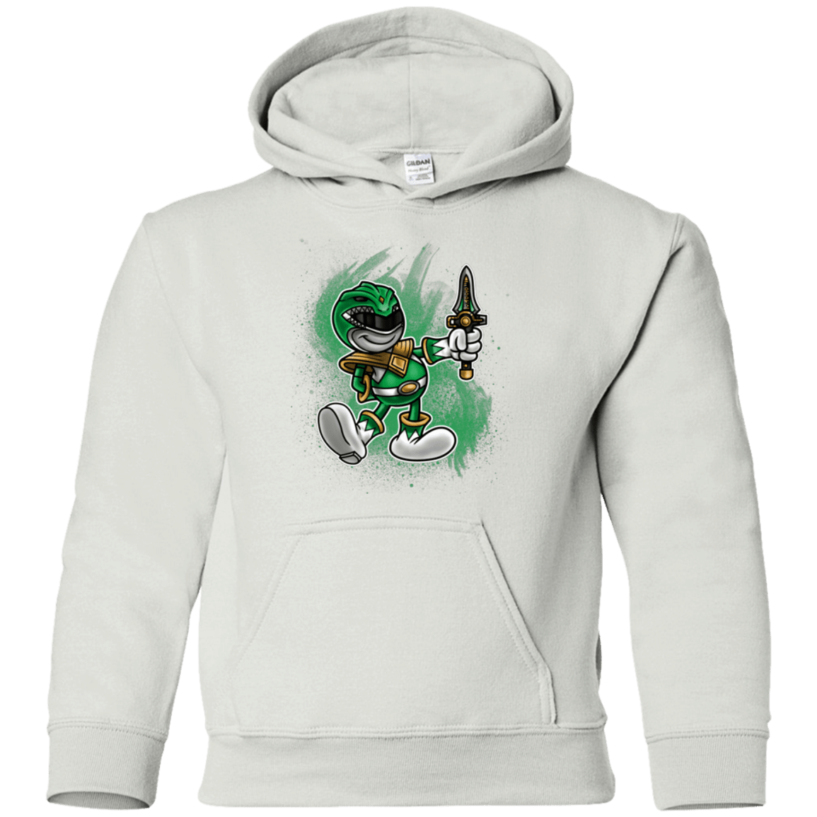 Sweatshirts White / YS Green Ranger Artwork Youth Hoodie