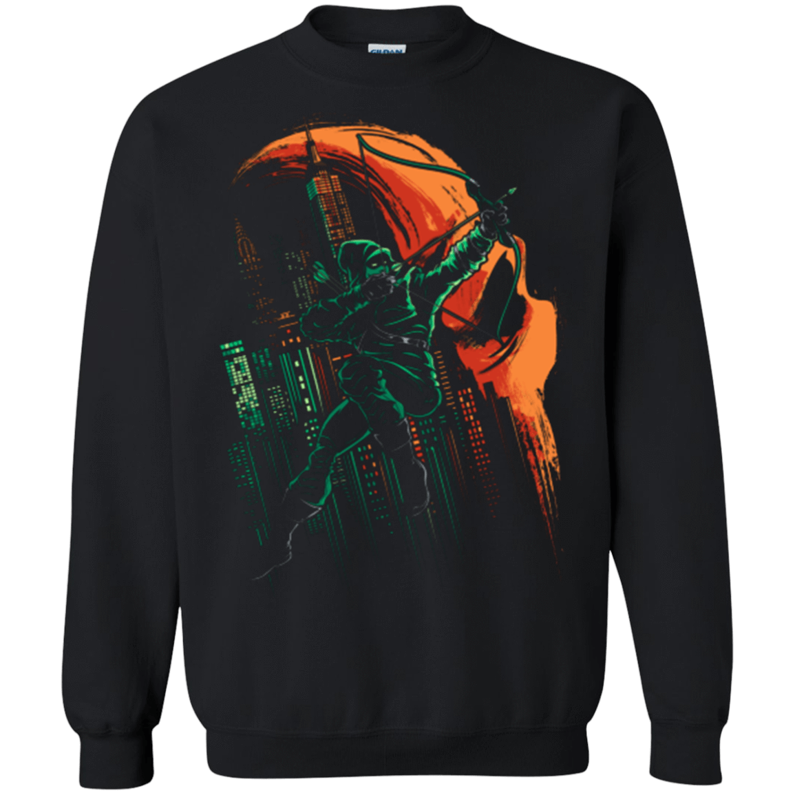 Sweatshirts Black / Small Green Vigilance Crewneck Sweatshirt