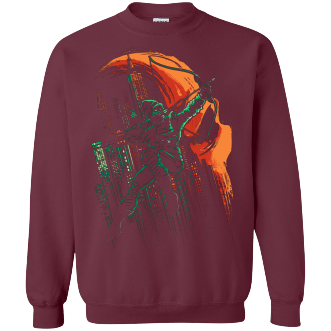 Sweatshirts Maroon / Small Green Vigilance Crewneck Sweatshirt