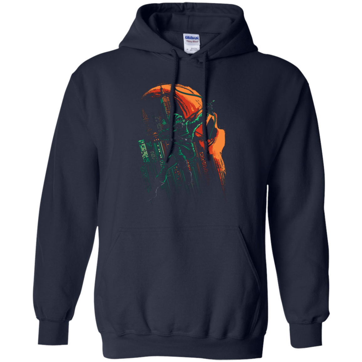 Sweatshirts Navy / Small Green Vigilance Pullover Hoodie