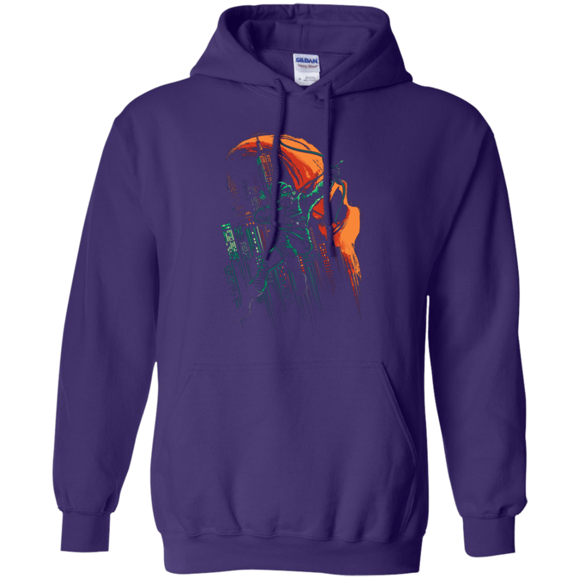 Sweatshirts Purple / Small Green Vigilance Pullover Hoodie