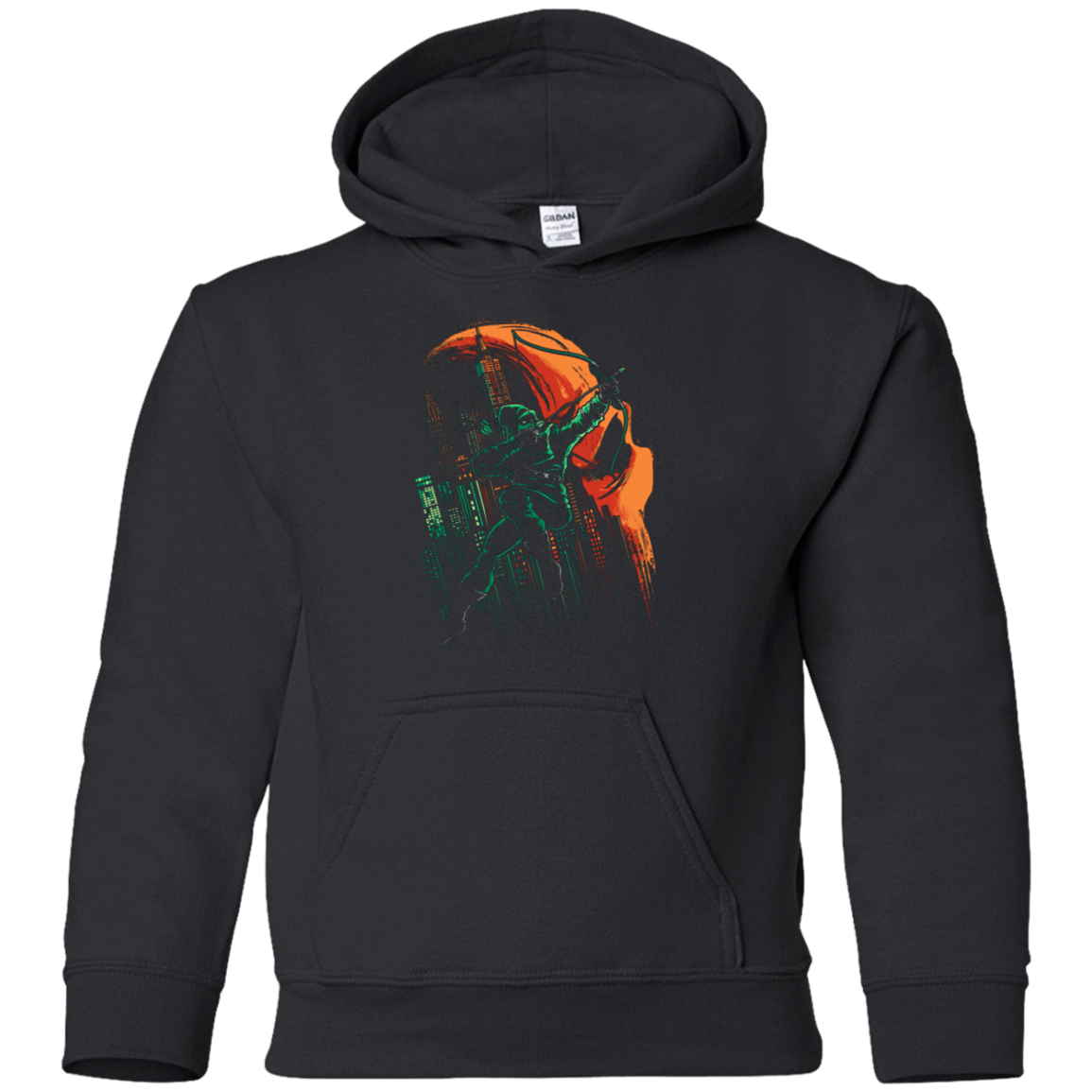 Sweatshirts Black / YS Green Vigilance Youth Hoodie