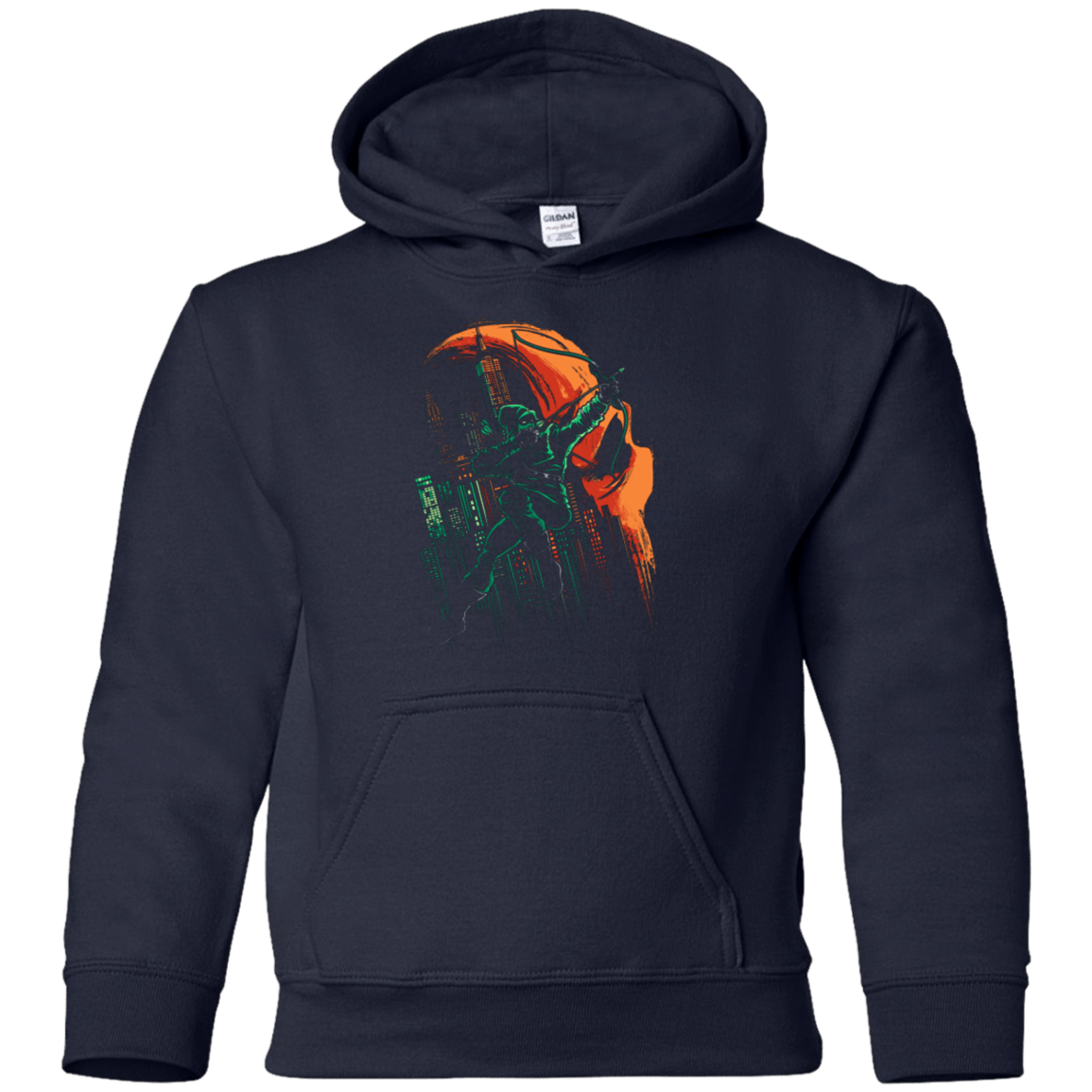Sweatshirts Navy / YS Green Vigilance Youth Hoodie
