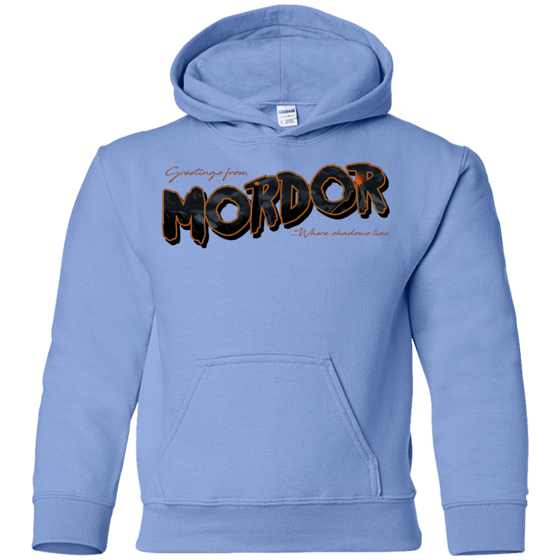 Sweatshirts Carolina Blue / YS Greetings From Mordor Youth Hoodie