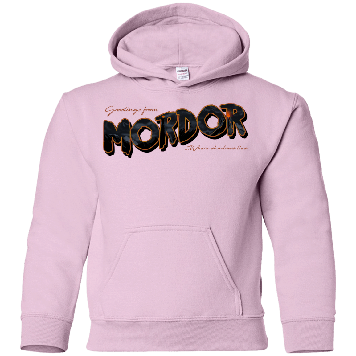 Sweatshirts Light Pink / YS Greetings From Mordor Youth Hoodie