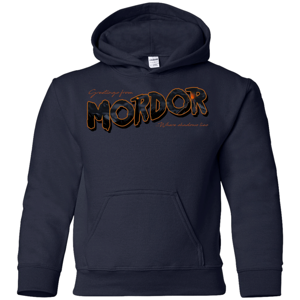 Sweatshirts Navy / YS Greetings From Mordor Youth Hoodie