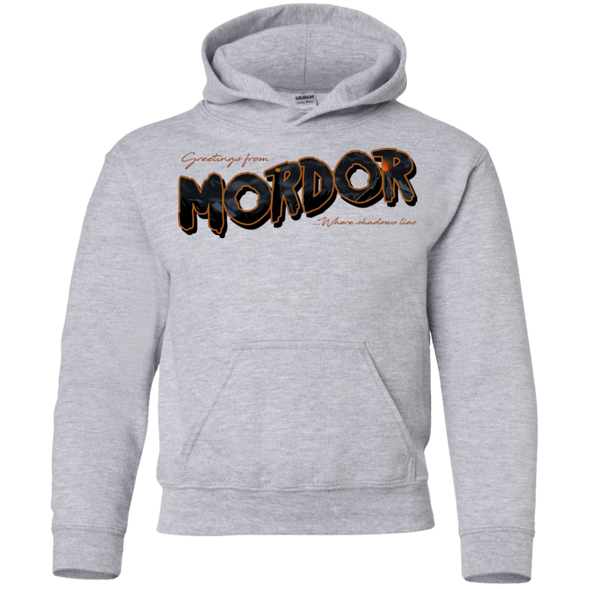Sweatshirts Sport Grey / YS Greetings From Mordor Youth Hoodie