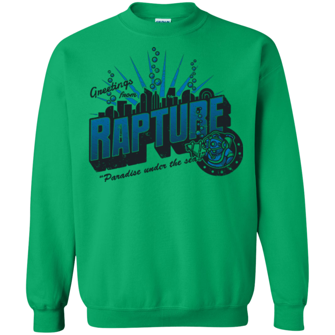 Sweatshirts Irish Green / Small Greetings from Rapture Crewneck Sweatshirt