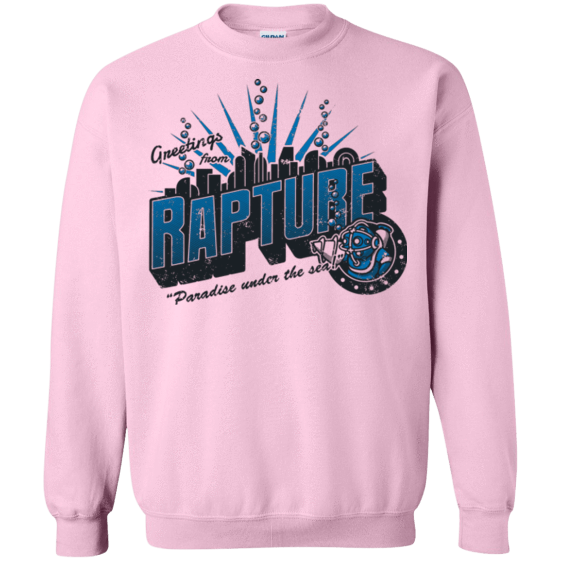 Sweatshirts Light Pink / Small Greetings from Rapture Crewneck Sweatshirt