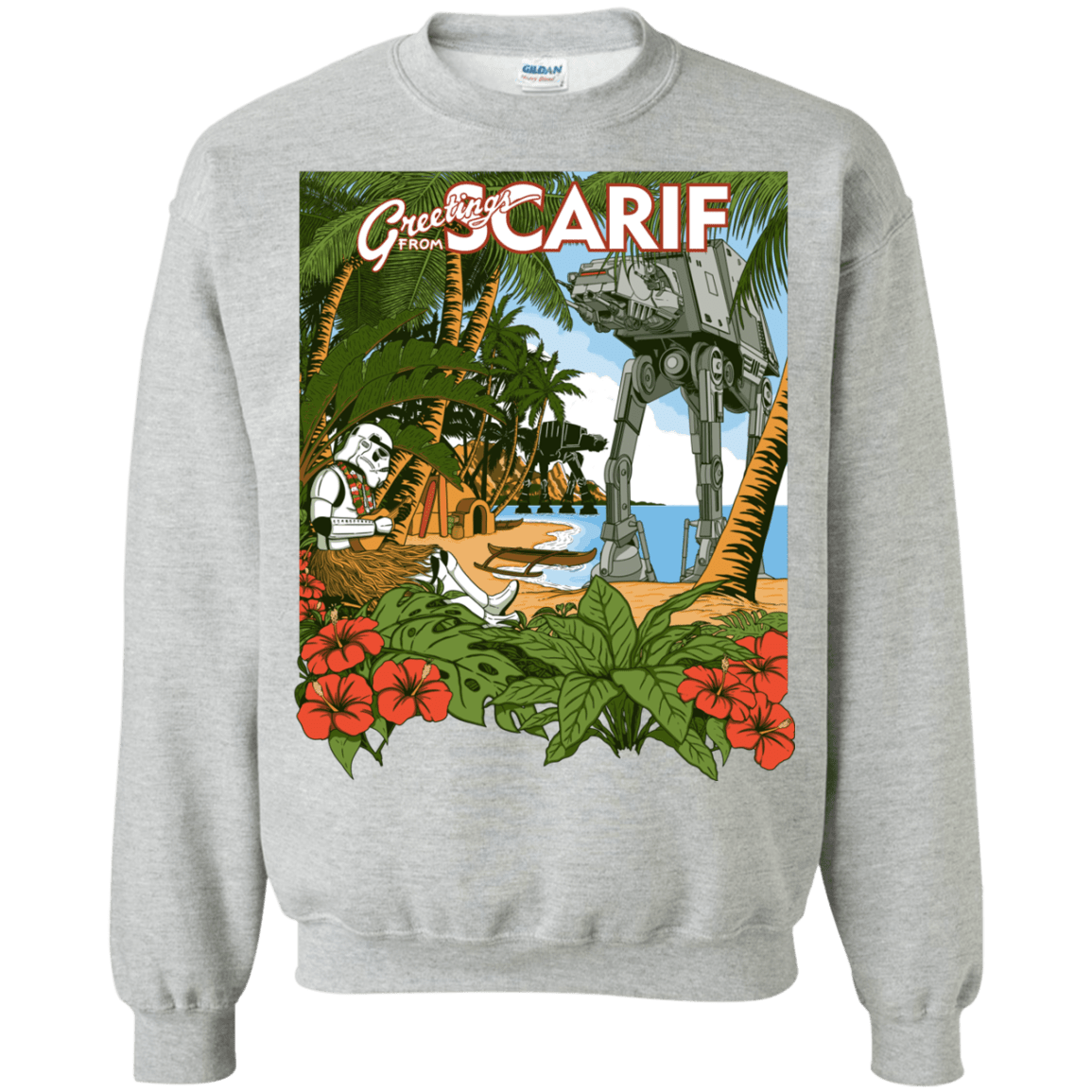 Sweatshirts Sport Grey / S Greetings from Scarif Crewneck Sweatshirt