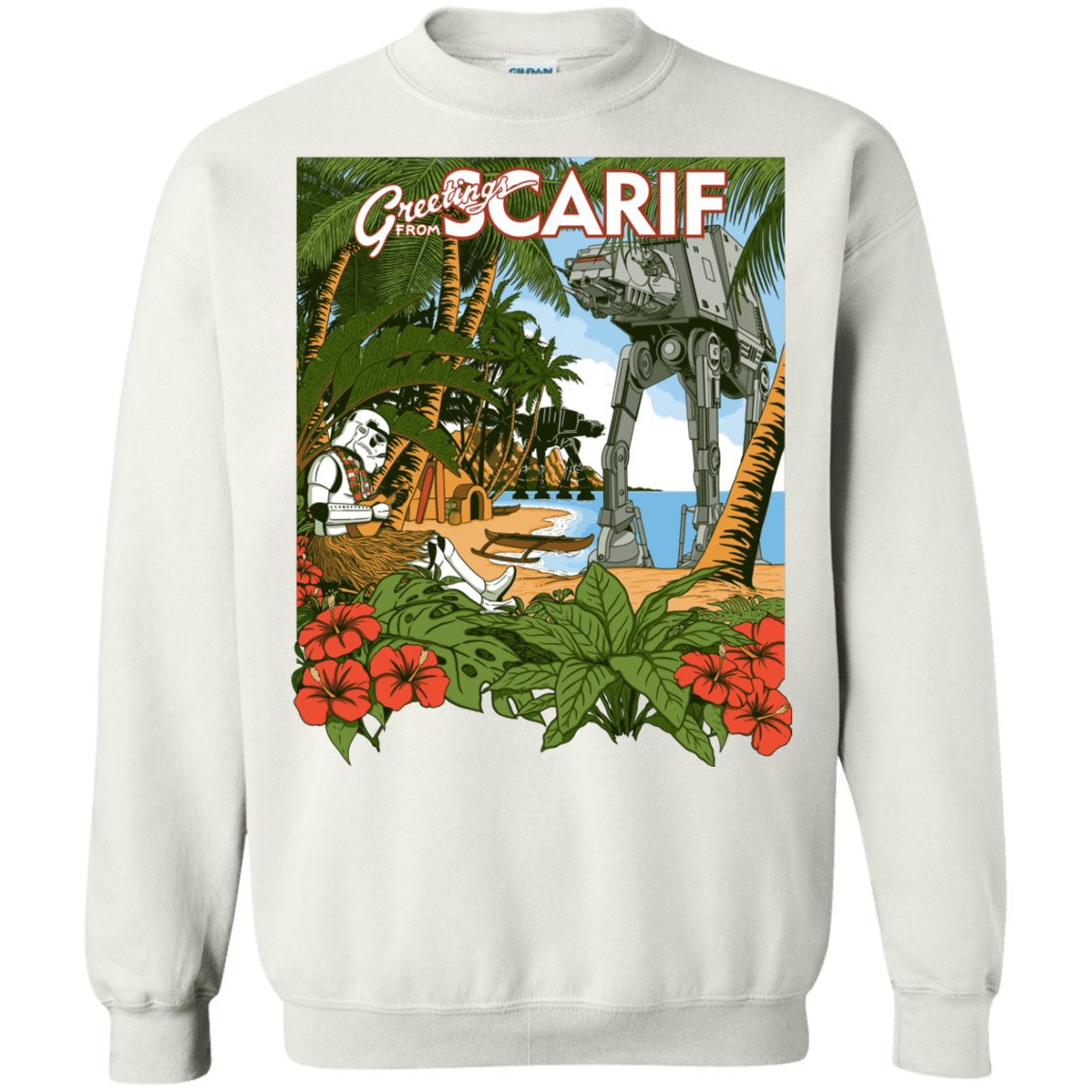 Sweatshirts White / S Greetings from Scarif Crewneck Sweatshirt