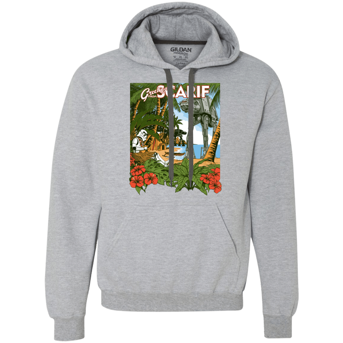 Sweatshirts Sport Grey / S Greetings from Scarif Premium Fleece Hoodie