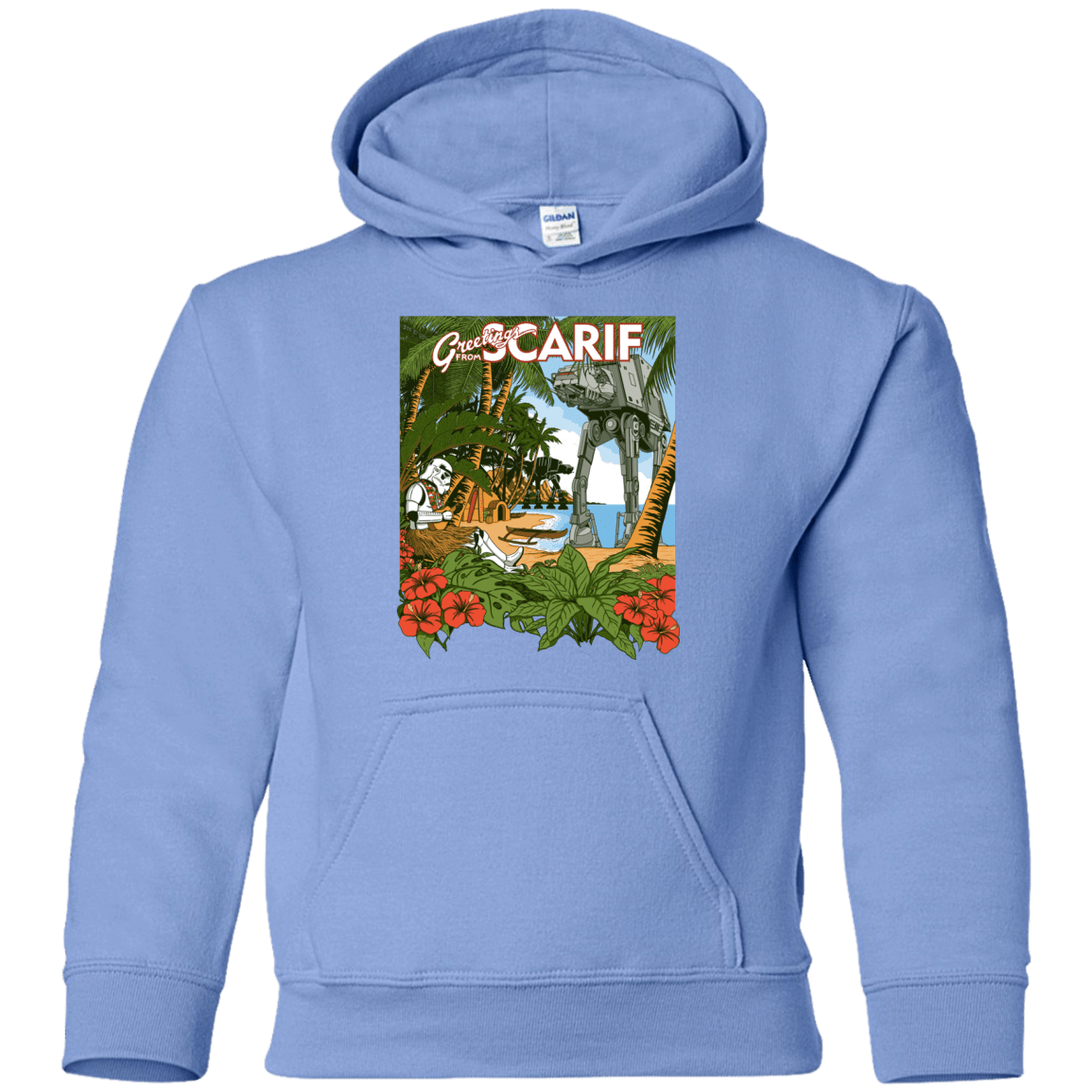 Sweatshirts Carolina Blue / YS Greetings from Scarif Youth Hoodie