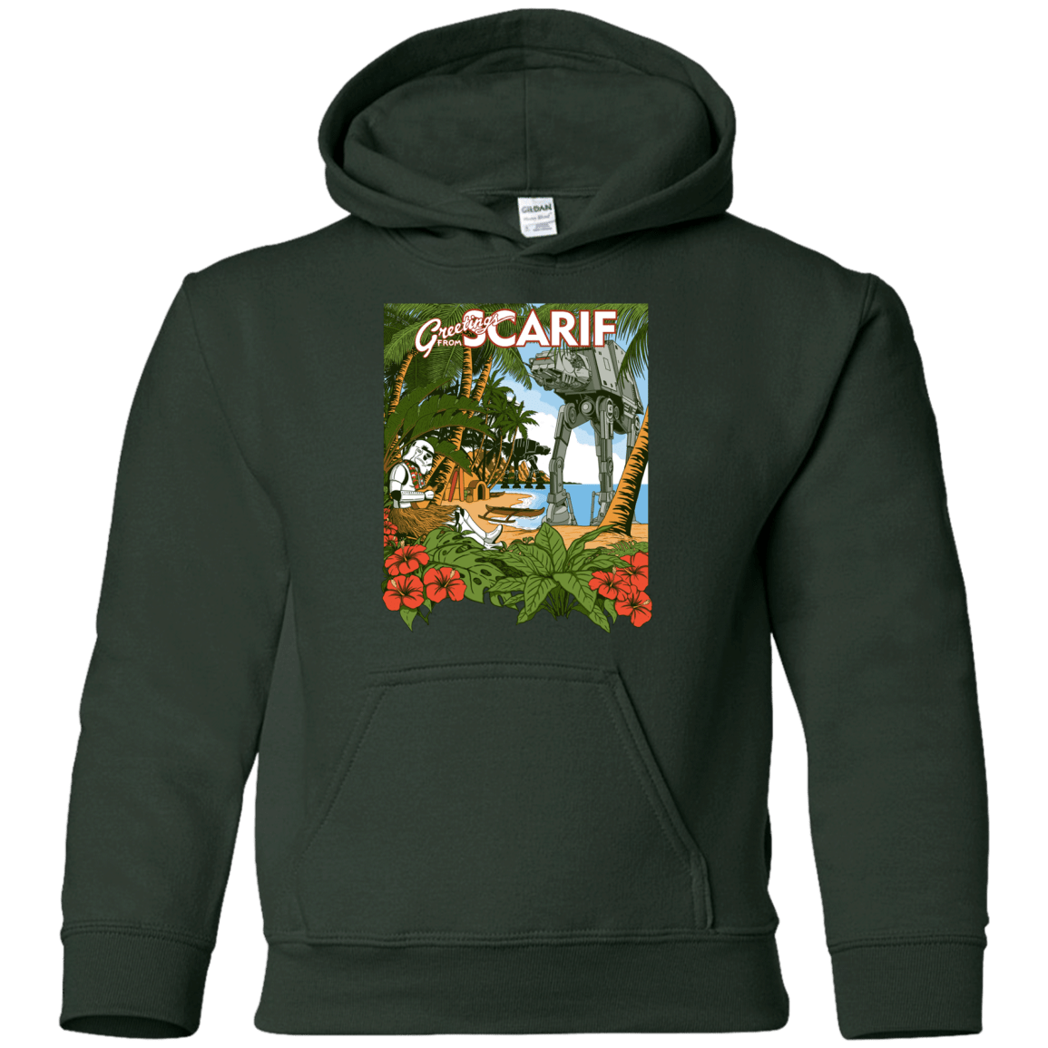 Sweatshirts Forest Green / YS Greetings from Scarif Youth Hoodie