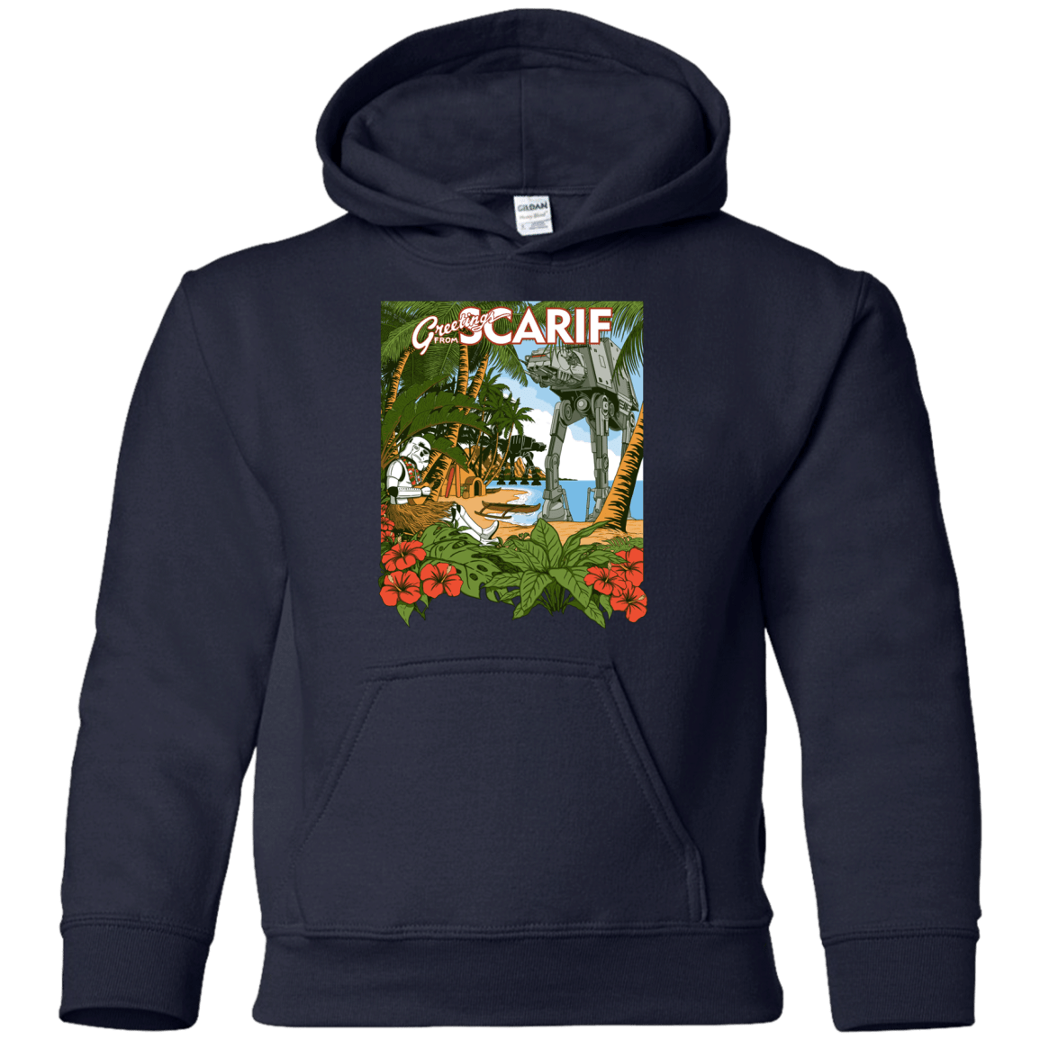 Sweatshirts Navy / YS Greetings from Scarif Youth Hoodie