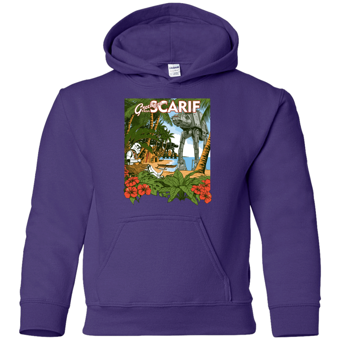 Sweatshirts Purple / YS Greetings from Scarif Youth Hoodie