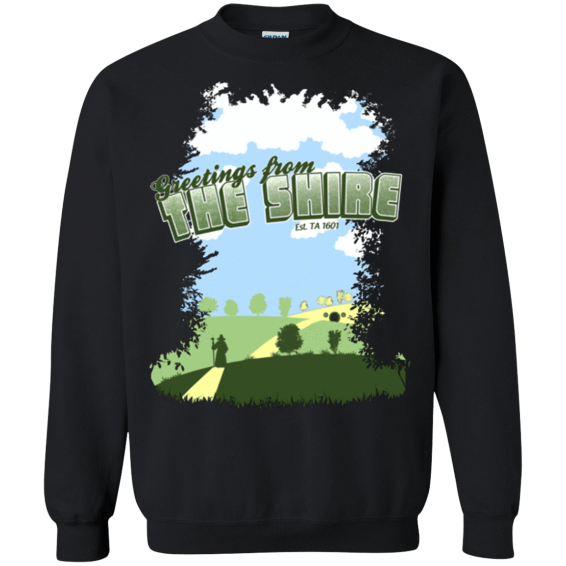 Sweatshirts Black / Small Greetings From Shire Crewneck Sweatshirt